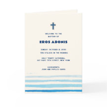 Eros Greek Orthodox Church Baptism Program