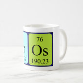 Eros periodic table name mug (Front Right)