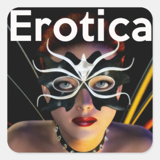 Erotica Genre Book Cover Square Glossy Sticker