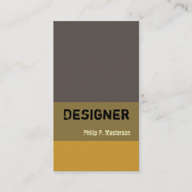 Eroxion Masculine Colour Block Consultant Business Card (Front)