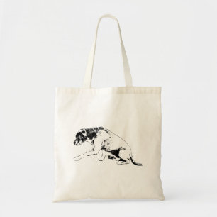 Errand Partner—Paw Up Pitbull Mix Tote Bag