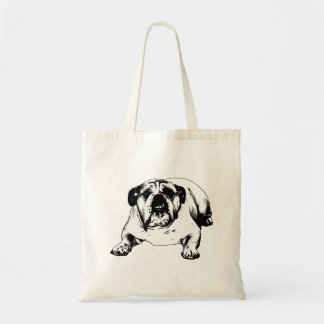 Errands approved by bulldog tote bag