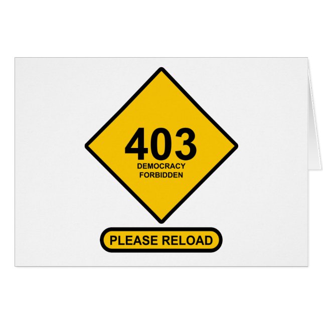 Error 403: Democracy Forbidden (Front Horizontal)