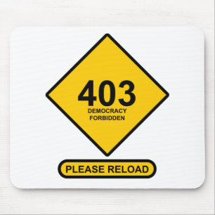 Error 403: Democracy Forbidden Mouse Mat