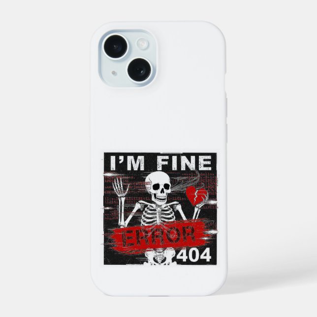  Error 404 iPhone 15 Case (Back)