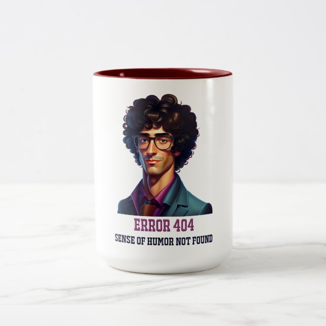 Error 404 Two-Tone coffee mug (Center)