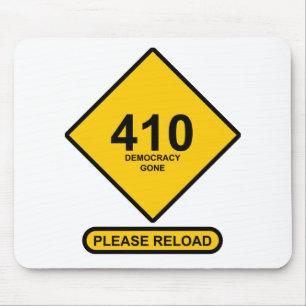 Error 410: Democracy Gone Mouse Mat