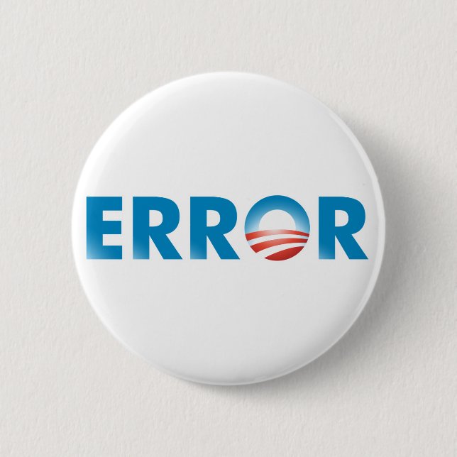 ERROR 6 CM ROUND BADGE (Front)