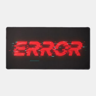 "ERROR" Glitch Aesthetic Extended Desk Mat