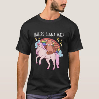 Ers Gonna E Red Panda Riding Unicorn T-Shirt