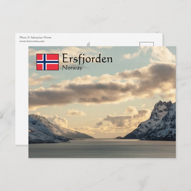 Ersfjorden Norway Postcard (Front/Back)
