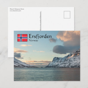 Ersfjorden Norway Postcard