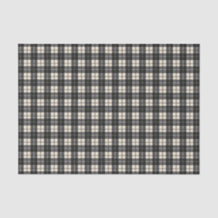 Erskine Black and White Scottish Tartan   Tissue Paper