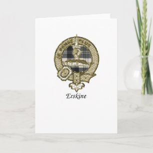 Erskine Clan Crest Card