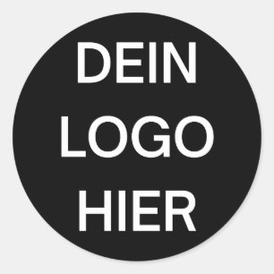 Erstelle deinen eigenen Aufkleber mit deinem Logo Classic Round Sticker