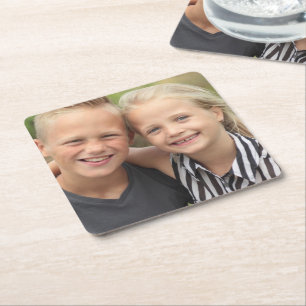 Erstellen Sie Ihr eigenes Foto  Square Paper Coaster