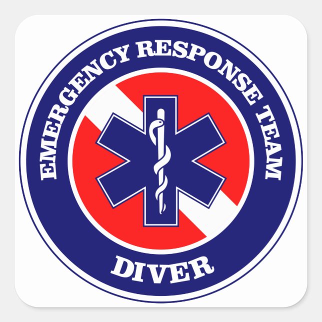 ERT Diver Square Sticker (Front)
