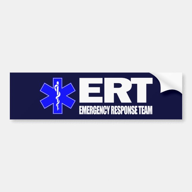 ERT -Emergency Response Team Bumper Sticker (Front)