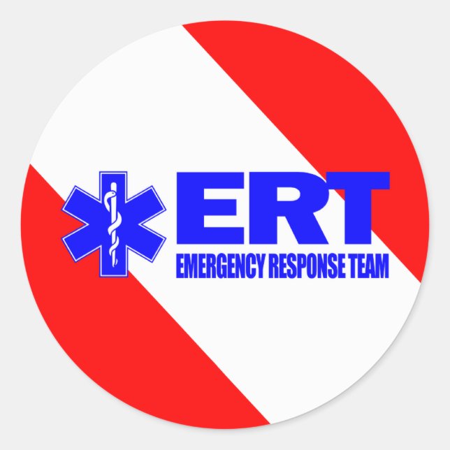 ERT -Emergency Response Team Classic Round Sticker (Front)