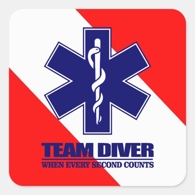 ERT Team Diver Square Sticker (Front)