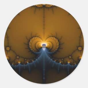 Erte - Fractal Classic Round Sticker