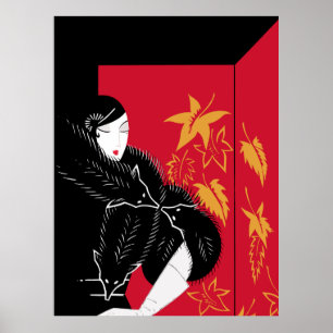 Erté - Furs Poster