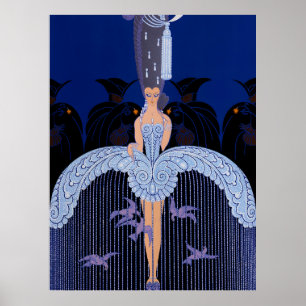 Erté - Her Secret Admirers Poster