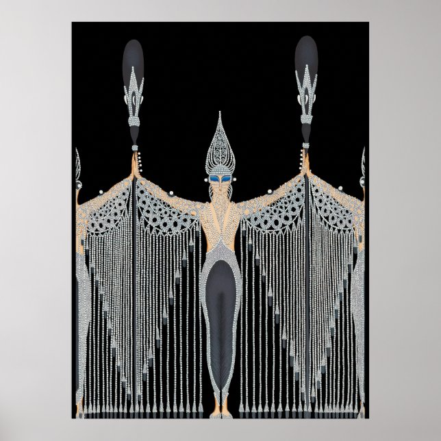 Erté - Les Bijoux de Perle [Black] Poster (Front)