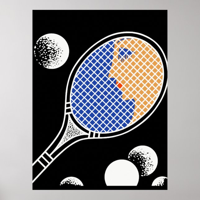Erté - Love and Tennis Suite, Tennis Poster (Front)