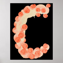 Erté - The Letter C from the Alphabet Suite, 1976