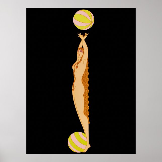 Erté - The Letter J from the Alphabet Suite, 1976 Poster (Front)