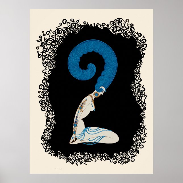 Erté - The Numerals Suite, The Number 2 Poster (Front)
