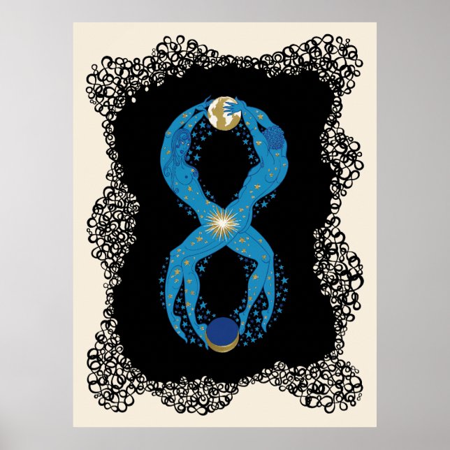 Erté - The Numerals Suite, The Number 8 Poster (Front)