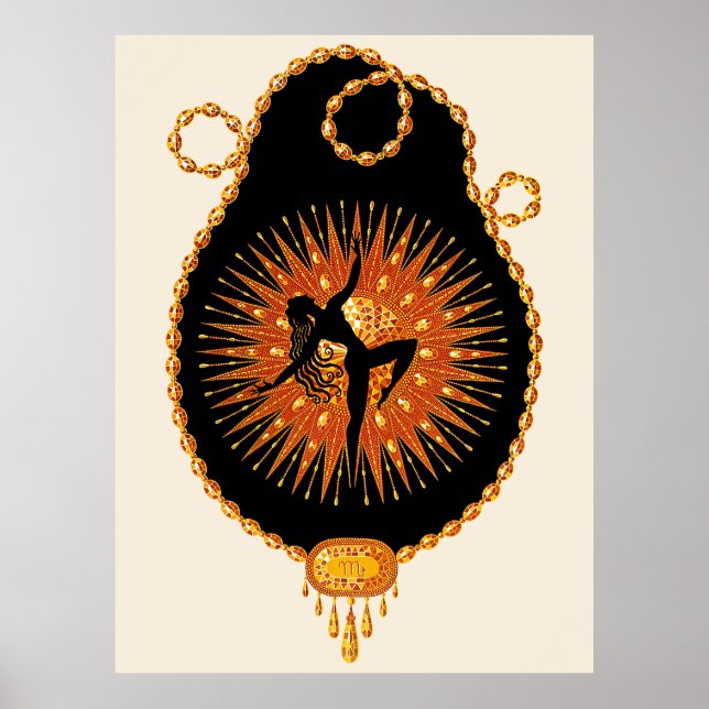 Erté - The Precious Stones Suite, Topaz, 1969 Poster (Front)
