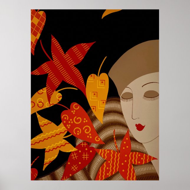 Erté - The Seasons, Autumn [Night] Poster (Front)