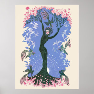 Erté - The Seasons, Spring, 1970 Poster