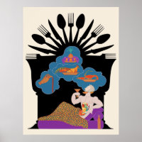 Erté - The Seven Deadly Sins Suite, Gluttony