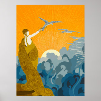 Erté - Wings of Victory Poster