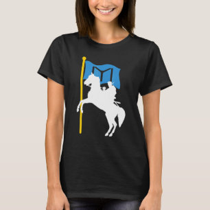 Ertugrul Gazi Riding Horse Kayi Flag Ertugrul T-Shirt