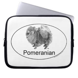 Eruo Pomeranian Dog Laptop Sleeve