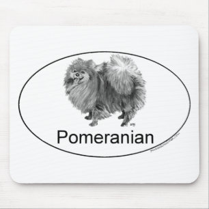 Eruo Pomeranian Dog Mouse Mat