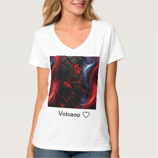 Erupting Volcano Graphic T-shirt