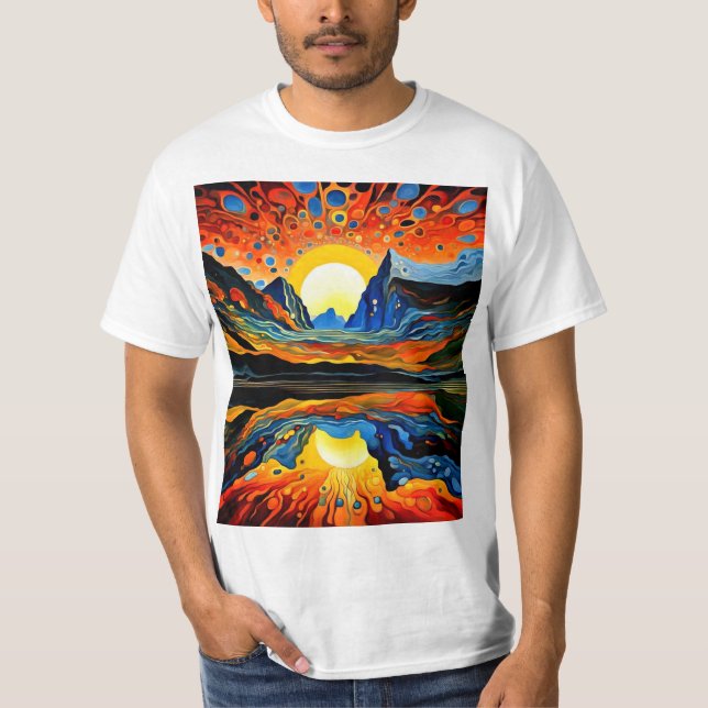 Eruption beyond the sunset 1 T-Shirt (Front)