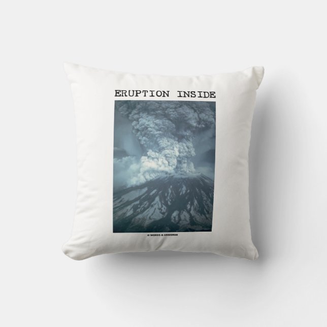 Eruption Inside Mt. Saint Helens Cushion (Front)