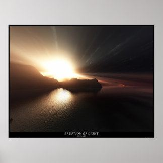Eruption of light poster