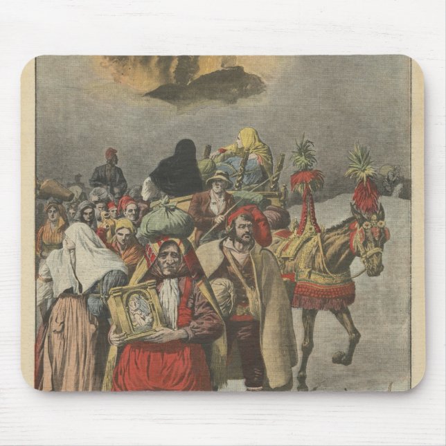 Eruption of Mount Etna Mouse Mat (Front)