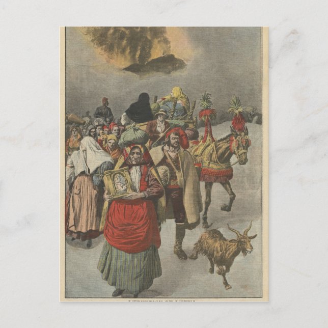 Eruption of Mount Etna Postcard (Front)