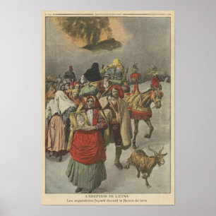 Eruption of Mount Etna Poster