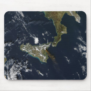 Eruption of Mt Etna in Sicily Mouse Mat