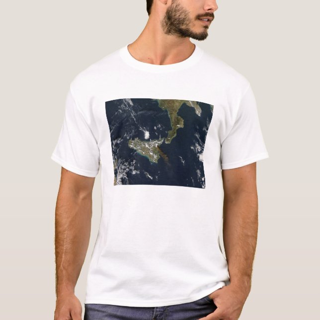 Eruption of Mt Etna in Sicily T-Shirt (Front)